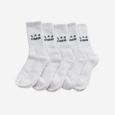 [정품] 아이앱 스튜디오 삭스 화이트 (5개입) IAB Studio Socks White (5 Pack) 606504