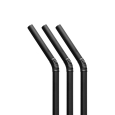 자바라 빨대 검정 21cm 500개입 6봉 벌크포장, 6개