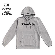  다이와 DE-6021CS 후드 티셔츠 낚시복 오버핏 트레이닝 츄리닝 긴팔 빅사이즈, 다이와6021 후드티(화이트) 