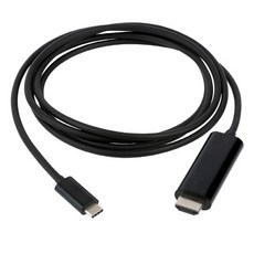꾸미나라 NEXT-2241TCH-BLACK TYPE-C to HDMI UHD 4K 케이블 1.8M(색상대검정색) c타입젠더, 단일 모델명/품번