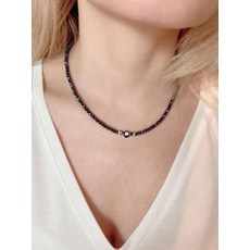 유색초커목걸이