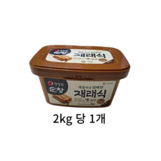 청정원순창 개운하고 담백한 재래식 생된장, 10kg, 4개