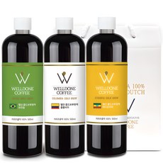 WELLDONE COFFEE 綜合冰滴咖啡禮盒, 巴西桑托斯 + 哥倫比亞 Supremo + 埃塞俄比亞伊爾加喬夫, 1組