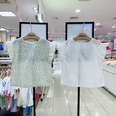 여아민소매블라우스