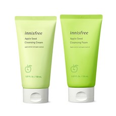 [이니스프리]애플씨드 클렌징 기본 2종 SET_(폼+크림), 1개, 폼150ml+크림150ml