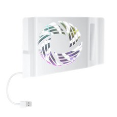 콘솔 저소음 쿨러 허브 측면 온도 제어 냉각 선 장착 슬림, 1) White, 1.WHITE, 1개