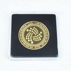 인테리어 장식 거실 개업 아크릴 사각 케이스가 금 비트코인 비트 코인 Litecoin Eth XRP Doge IOTA Cardano ADA FIL Shiba 암호화폐 금속 40, gold IOTA
