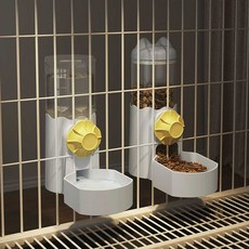 강아지 고양이 밥그릇 식기 급수기, 1개, 파란색 물통 850ml