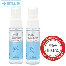 휴대용 손소독제 스프레이 2개 뿌리는 소형 손세정제 _ 2023895EA han*98180iP