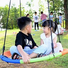 어린이 실내야외놀이기구 캔버스의자 흔들그네 철봉미포함, one color