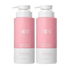 [SEDI]죽은모발 살리는 미용실 트리트먼트 극손상 단백질 헤어팩, 2개, 500ml