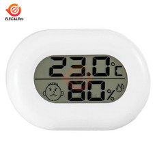 LCD 디지털 온도계 습도계 실내 전자 온도 습도 계량기 센서 게이지 기상 관측소 20 ~ 50, white, 1개