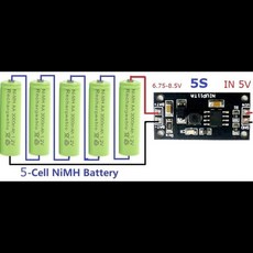 1-8 코어 1.2v 2.4v 3.6v 4.8v 6v 7.2v 8.4v 9.6v Ni-Mh Ni-Cd 배터리 충전기 모듈 [05] 5-Cell(5S) 섬네일