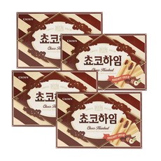 크라운 쵸코하임142g 4개 + 화이트하임142g 4개, 쵸코하임142g 4개+화이트하임142g 4개, 142g - icebiscuit