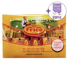 코스트코 프리고 미니 고다에담 스낵치즈 480G [아이스박스] + 더메이런알콜티슈, 1개