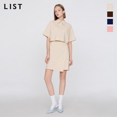 리스트 셔츠 랩 반팔 원피스 TWWOPO62200