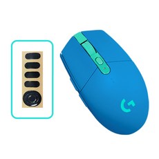 로지텍 G304 LIGHTSPEED 게이밍 무선 마우스 M-R0071 + 피트 세트, 블루(마우스)