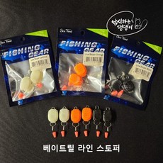 [낚댕] 베이트릴 라인 스토퍼 고정 홀더 + 쿠션고무 2개입, 야광
