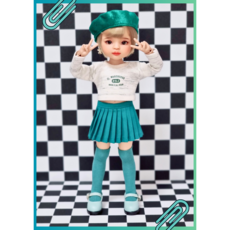 #파올라레이나 32cm 옷( 청록 캐쥬얼 3종세트 )[마구샵]#구체관절인형#bjd#인형옷#다락아이#관절바디#완제품