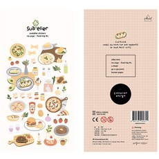 폰케이스스티커 SUATELIER 숲 큐트 일러스트스티커 DIY 손금장부 소재 PC 핸드폰케이스 2521077874, foodtrip#1foodtrip#