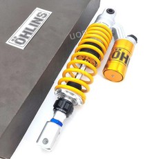 NMAX 쇼바 앤맥스 155 튜닝 PCX 가스쇼바 서스펜션, 320mm 분할 옐로우 1 스틱, 1개