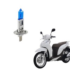 모카 오토바이 8500K 헤드라이트 전구 제논라이트 블루화이트 H1 60W 55W, 혼다 FSH125, 1개