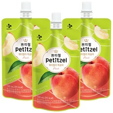 CJ제일제당 쁘띠첼 워터젤리 복숭아, 130ml, 3개
