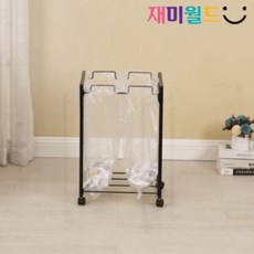 ◐SNPMART◑바퀴형 철제 이동식 쓰레기 봉투 거치대 쓰레기봉투걸이 이동식봉투걸이 봉투걸이 종량제봉투거치대 이동식쓰레이봉투걸이+SNP스눞마트◎, ◐다음옵션선택◑블랙2개세트(2할인)