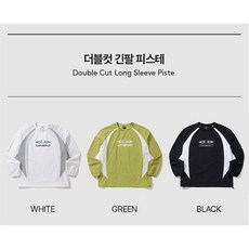 [백화점출고] 엄브로 맨투맨 남자 여성 더블컷 긴팔 피스테 우븐 티셔츠