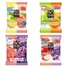 일본 오리히로 곤약젤리 8가지맛 총48개, 1세트