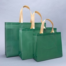 [샵앤몰]40440 방수코팅원단 방수포 그린(녹색) 쇼핑백 10p 50p, 특대(49 x 12 x 38) 50p
