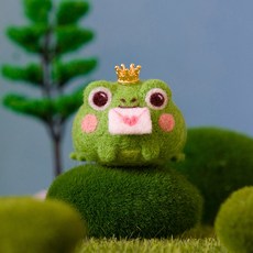 개구리양모인형
