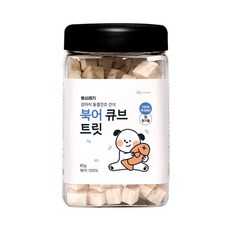 뽀시래기 강아지 동결건조 간식, 북어맛, 85g, 8개 - 뽀시래기강아지동결건조간식북어큐브트릿85g