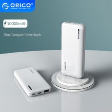 ORICO 슬림 휴대용 전원 은행 10000mAh 휴대 전화 USB 유형 C 외부 배터리 아이폰 Xiaomi 배터리 충전|보조 배터리|, 1개, 단일, THP5000 5000mAh