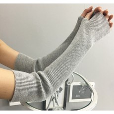 캐시미어 팔토시 커버 겨울 가을 롱 손가락 노출 방한 손목보호대 두꺼운 보온 페이크 슬리브