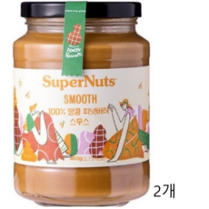 SuperNets 슈퍼너츠 피넛버터 스무스, 460g, 2개