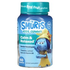 The Smurfs 어린이용 구미젤리 진정 효과 만 3세 이상 스머프 베리 구미젤리 40개, The Smurfs 어린이용 구미젤..., 1개