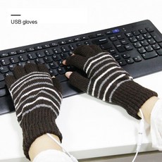 USB 온수 장갑 겨울 열 손 따뜻하게 전기 난방 장갑|손난로|, 1개(A1), 5V(A1), Black(A1)