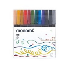 아이코어스캘리그라피붓펜12색세트