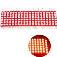 상점용 방수 LED 모듈 조명 3 6 12V 야외 주입 간판 레터 라이트 박스 장식 20, 1개, 3) 6 LED red