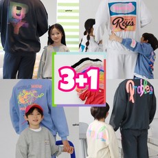 3+1 패밀리룩 여행티 맨투맨 가족트레이닝복 맘 커플룩