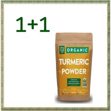 (미국직배) 1+1 FGO 오가닉 커큐민 강황가루 453g Organic Turmeric Root Powder w/Curcumin Lab Tested for Purity 100%, 1개
