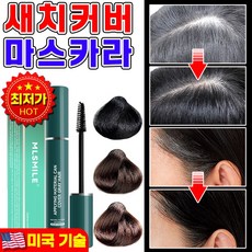 [방수커버] 미국 기술 1/1+1 새치 커버 스틱 헤어틴트 마스카라 백모커버카라헤어 대용량 마스카라 염색 마스카라 셀프 흰머리 헤어 카라 커버, 1개, 어두운 갈색