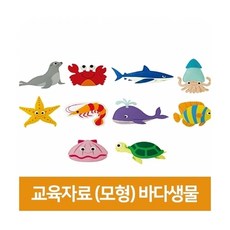 바다생물무늬펠트