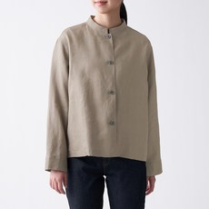 무인양품 MUJI 여성 프렌치 리넨 셔츠 재킷 BCB26A1S