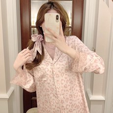 이효리호피잠옷