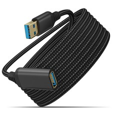 USB3.0 고속충전 연장케이블 0.5m 1m 2m 3m, 블랙, 1개