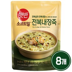 비비고 전복내장죽, 8개, 420g
