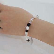 [모크공방] Colored White Moon Bracelete