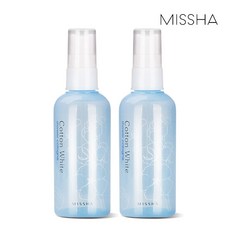 미샤 (1+1) 퍼퓸드 샤워코롱 105ml (코튼 화이트), 2개